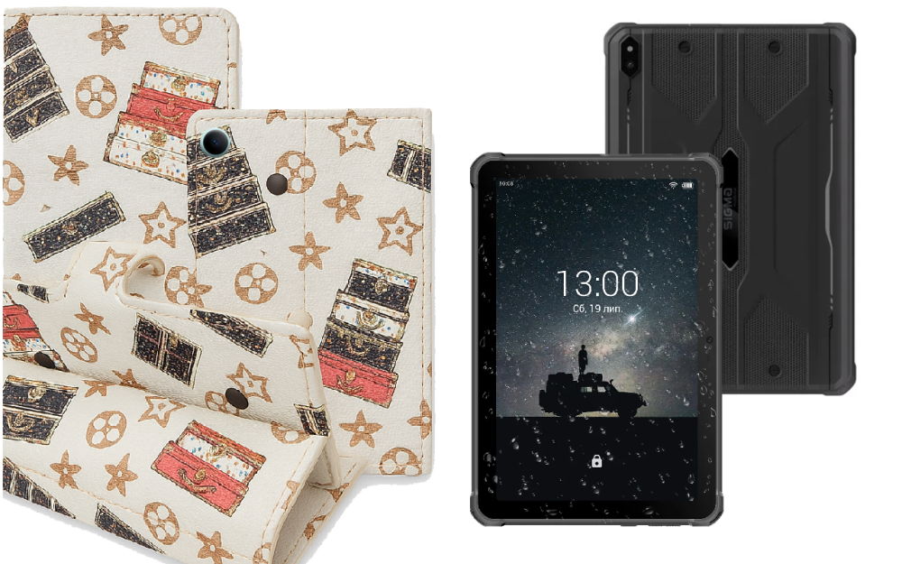Книжка-трансформер для планшета Sigma mobile Tab A1035 Basic, колір Black Lyi White Київ - фото 1