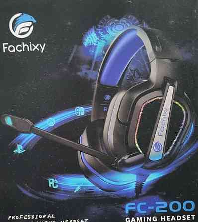 Наушники игровые ,для игроков Микрофон : Led rgb pc Fachixy Fc-200.Fachixy Харьков