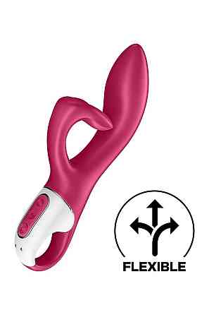 Вібратор-кролик із потрійним відростком Satisfyer Embrace me Berry, 2 мотори, діаметр 3,6 см Sex Aura Київ