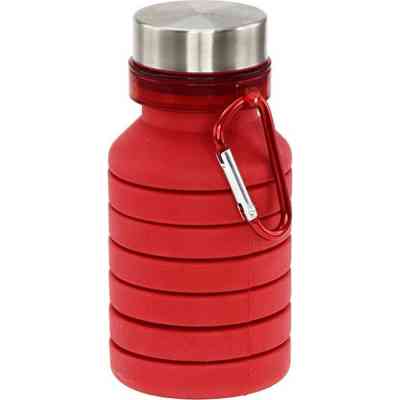 Бутылка для воды Bergamo Pagoda силіконова 550 мл червоний (3000B-2) Винница