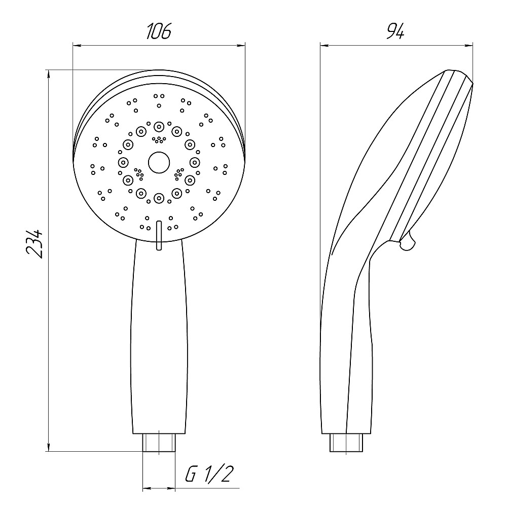 Душова лійка Topaz NF-2208-00-GRAY Київ - фото 6