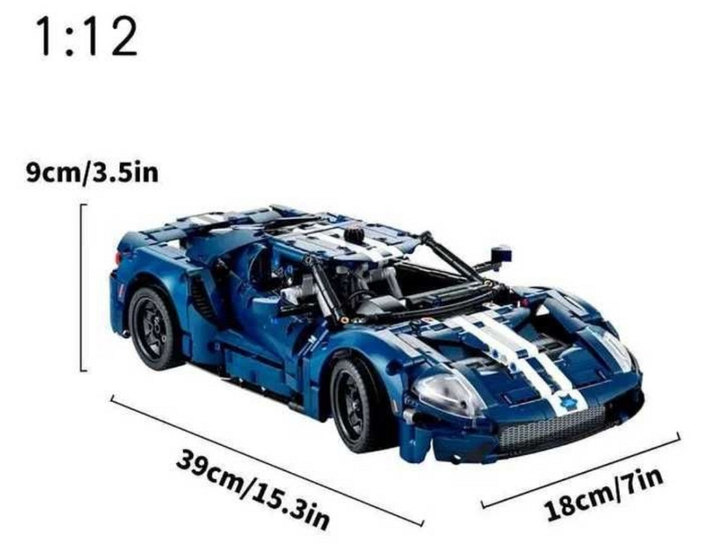Конструктор Technic Ford GT 2022 1466 деталей 42154 сумісний з LEGO Харків - фото 1