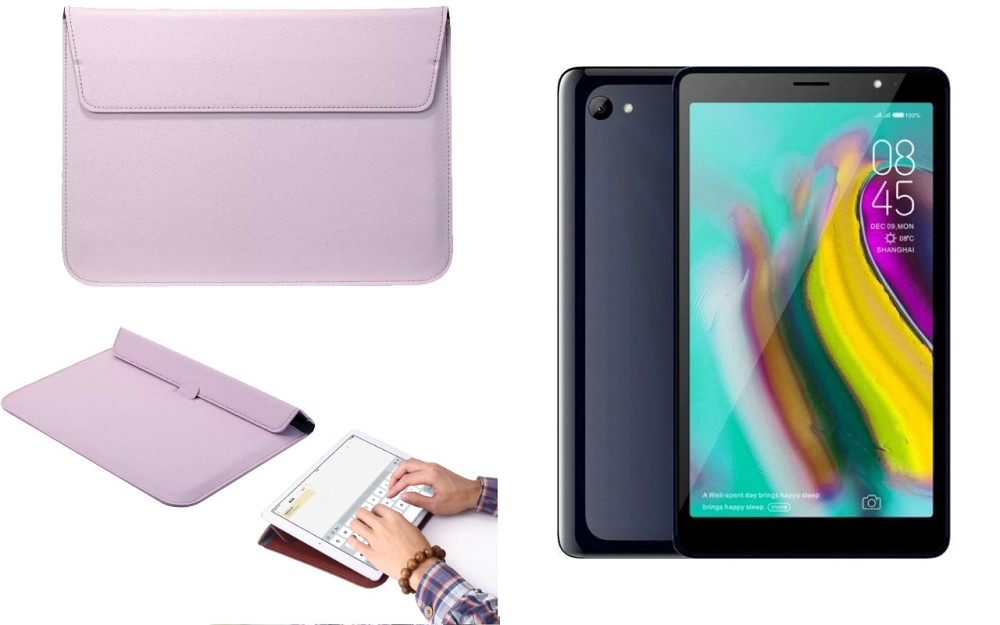 Чехол-конверт VitoCase для Tecno Tab 7 P704a, с функцией подставки для планшета Фиолетовый Киев - изображение 1