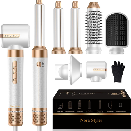 Стайлер для волосся Nora Styler Multi-Styler Pro 7-в-1, 1400 Вт, іонізація, сушка, завивка, випрямлення Київ