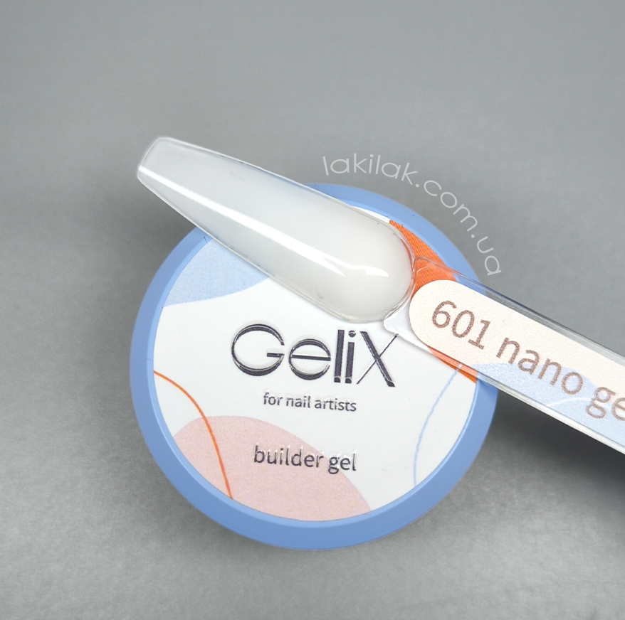Моделюючий гель GeliX Builder Nano gel NG-601 15мл HEMA & TPO FREE Херсон - изображение 1