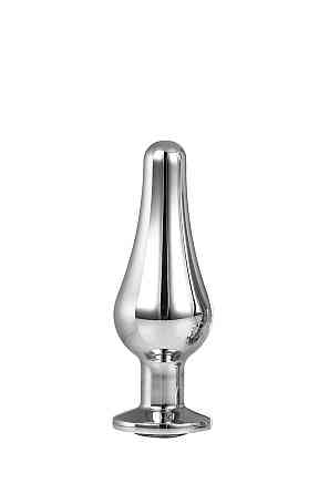 Анальна пробка конічної форми Dream Toys GLEAMING LOVE SILVER PLEASURE PLUG S Sex Aura Київ