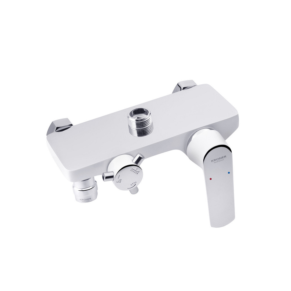 Душова система пристінна Kroner KRP Armada - W063 хром/білий Київ - фото 4