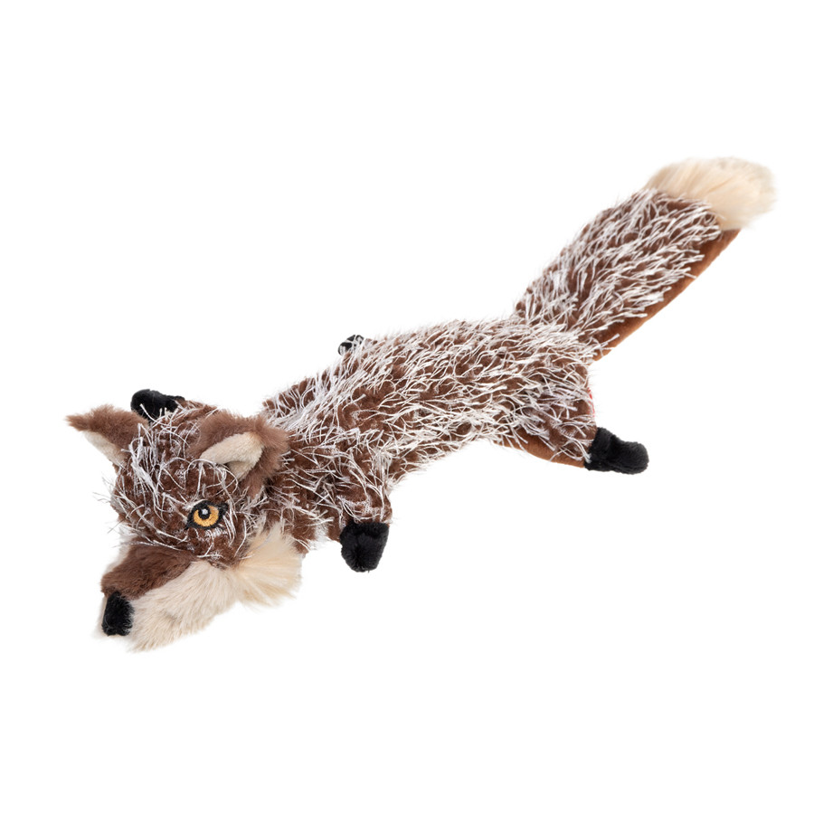 Іграшка для собак Вовк з пищалками GiGwi Plush Friendz, текстиль, 37 см Коломия - фото 1