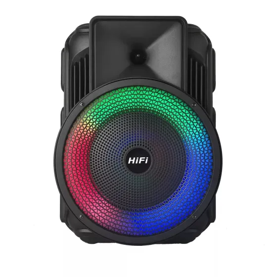 Портативна музична Bluetooth колонка RX-8135W з LED підсвічуванням, мікрофоном і FM-приймачем Київ