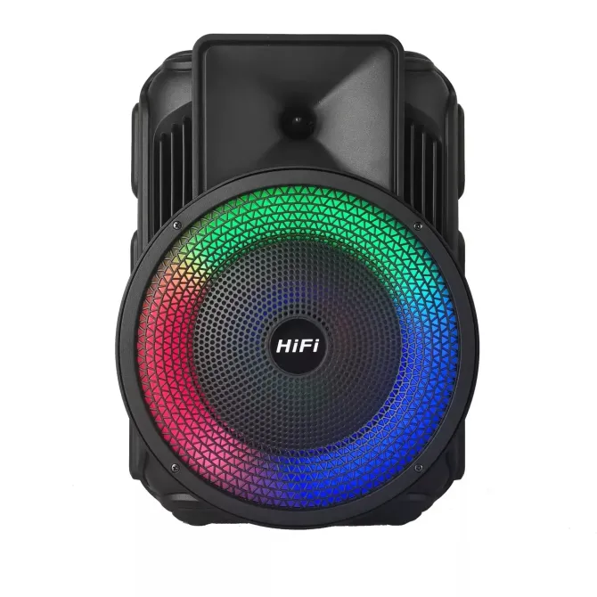 Портативная музыкальная Bluetooth колонка RX-8135W с LED-подсветкой, микрофоном и FM-приемником Киев - изображение 3