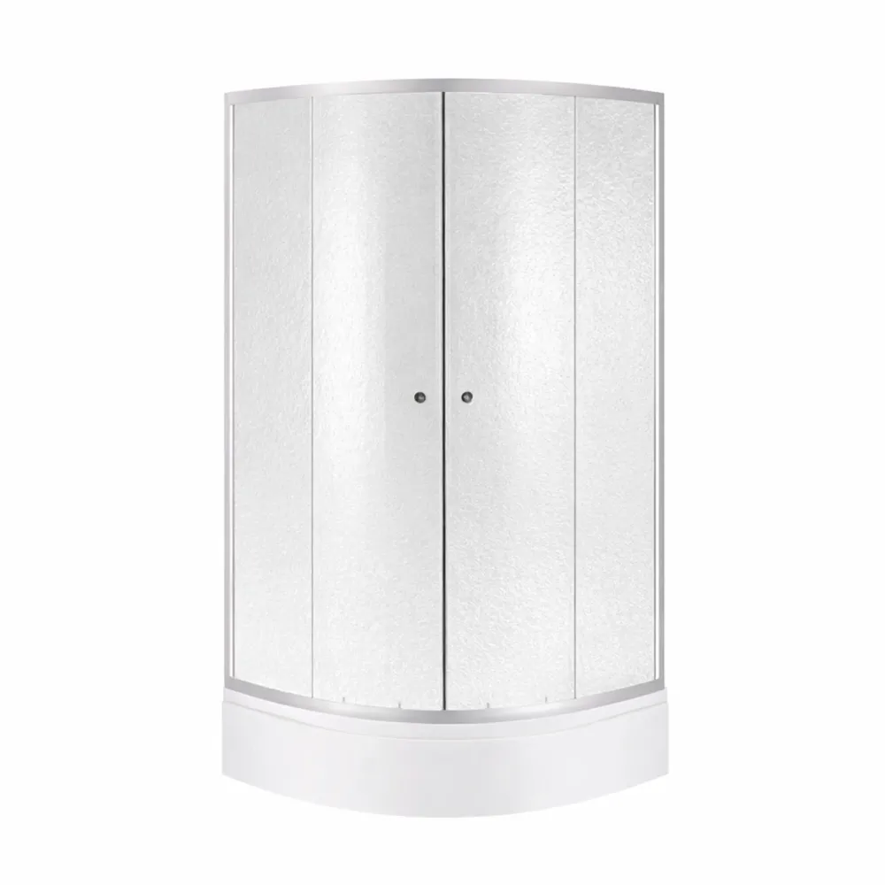 Lidz Latwa SC90x90.SAT.MID.FR Душова кабіна напівкругла, скло Frost 4 мм + Lidz Душовий піддон KAPIELKA ST90x90x26, з панеллю Київ - фото 1