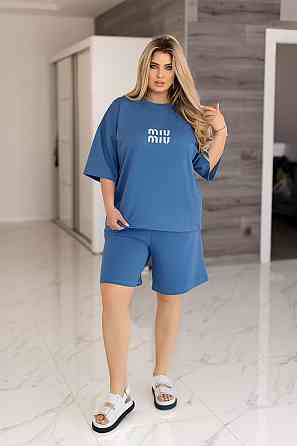Летний спортивный костюм оверсайз 