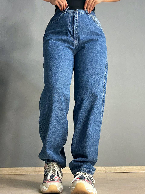 Джинси жіночі It’s Basic 3144-1 банани skater baggy сині, синій, 42, 42, 88 см, 124 см Київ - фото 11