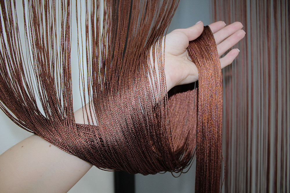 Штори-нитки "Кісея" Коричневий 300х300см 1 шт (61-005) Київ - фото 7