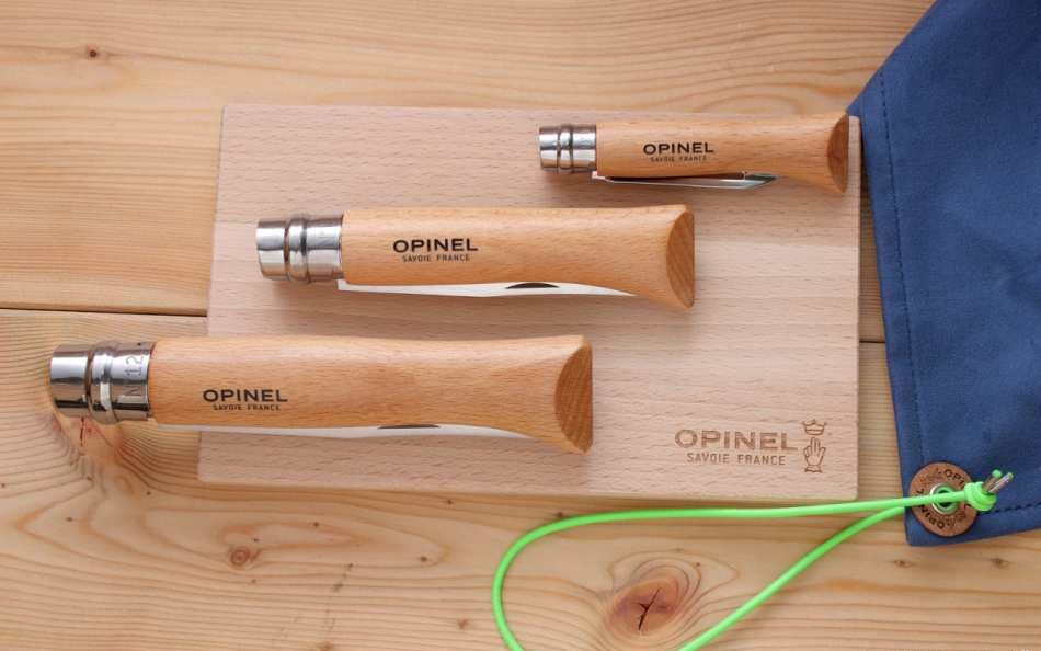 Набор Кухонных Ножей 3 предмета + доской Opinel 