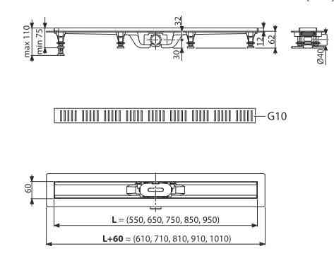 Водосточный желоб G10-650 (Koller Pool) - APZ10-650M Киев