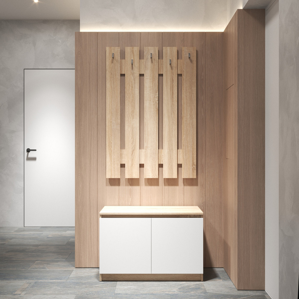 Передпокій VAYS, комплект у передпокій №3 Дуб Сонома-Білий фасад Львів - фото 1