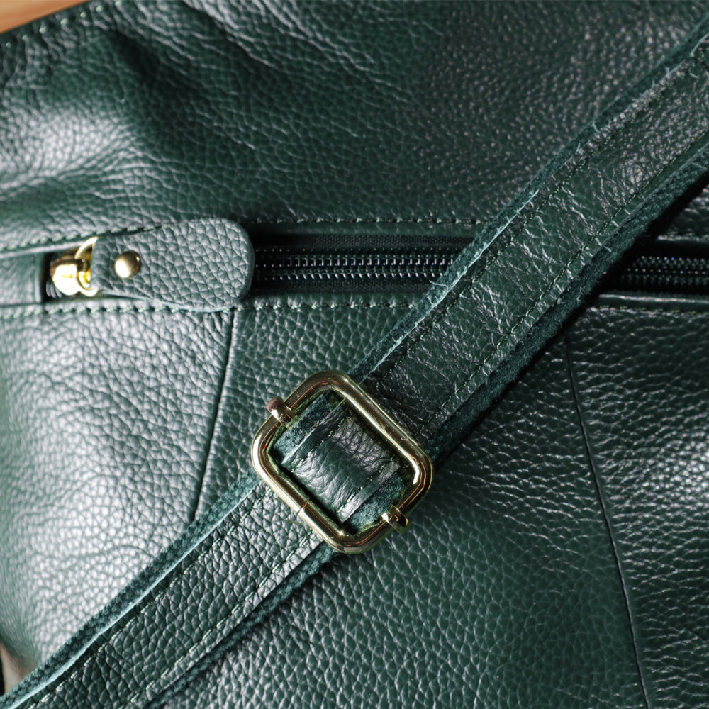 Компактна жіноча сумка з натуральної шкіри sale_15120 Vintage Зелений Київ - фото 8