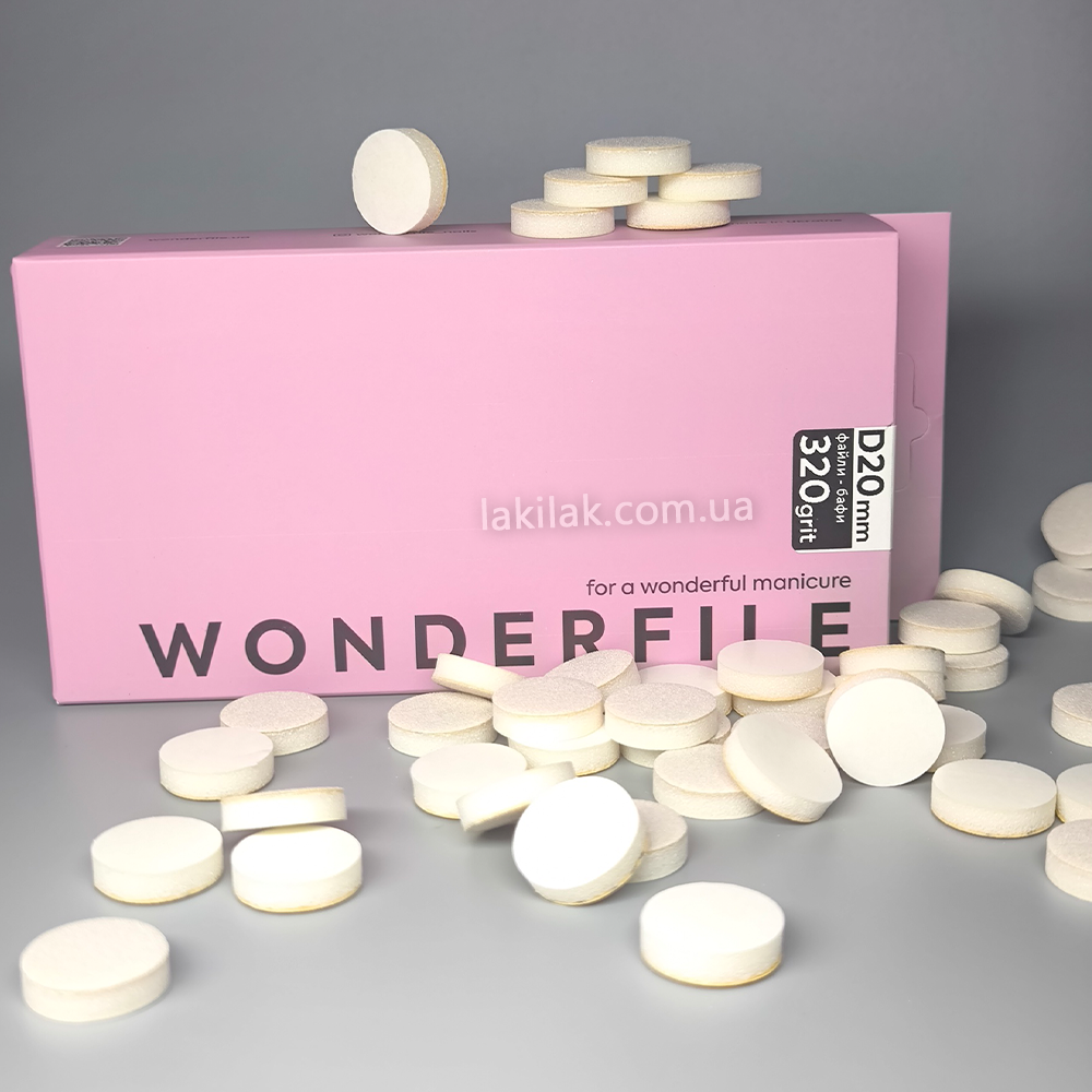 Файл-бафи 320гріт для пододиску 20мм Wonderfile (50шт) Херсон - изображение 1