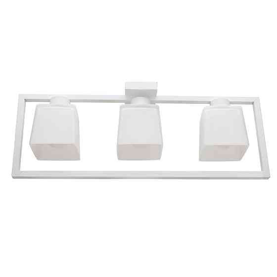 Люстра потолочная MSK Electric Boston на три плафона под лампу Е27 NL 400230-3 WH Одесса