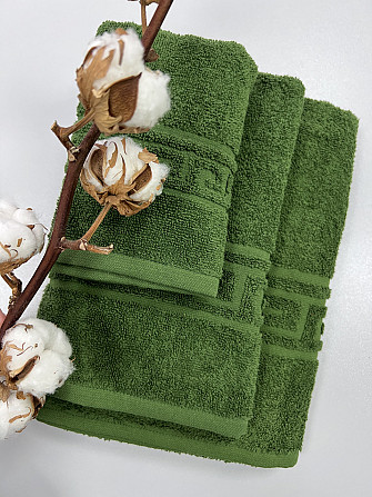 Махровое полотенце Ideal Textile Greek 33х60 см оливковый (56860583) Черновцы - изображение 9