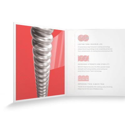 Струны для гитары D'Addario XS Coated Electric Guitar Strings Light Top / Heavy Bottom (10-52) (XSE1052) Винница - изображение 4