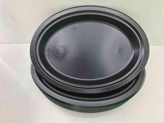 Тарілка овальна 260 mm Чорна (50шт) Харків