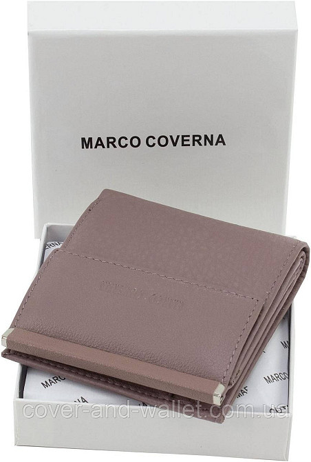 Пудровый женский кошелек небольшого размера из натуральной кожи Marco Coverna MC 213 Киев - изображение 10