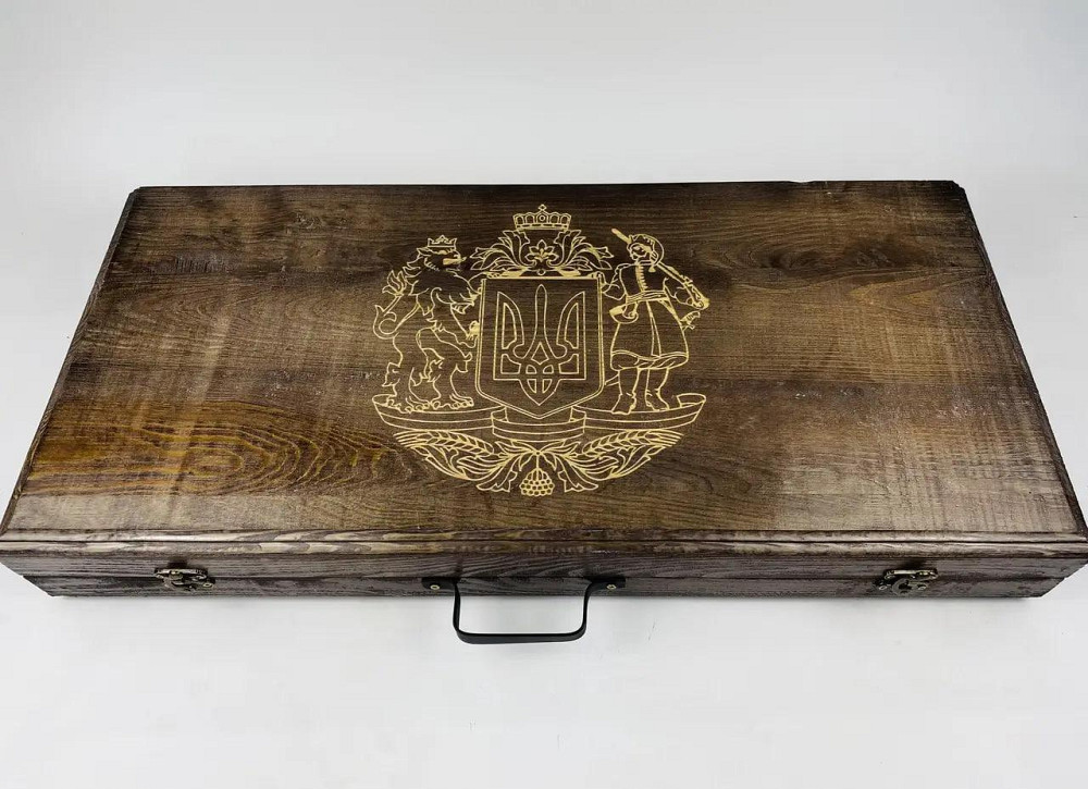 Подарунковий набір шампурів у дерев'яному кейсі СТАЛЕВИЙ HAPPY DAYS Тернопіль - фото 6