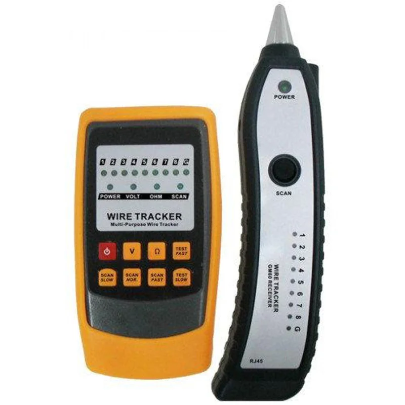 Кабельний тестер-трасошукач Digital Wire Tracker GM60: RJ45, RJ11, розриви, напруга, опір, приймач+датчик Одеса - фото 2