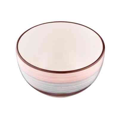 Салатник Ardesto Salerno 700мл, 14см, кераміка, рожевий, сірий, коричневий (AR1114SP) Винница