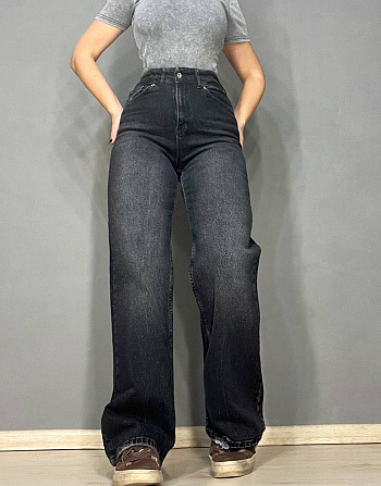 Джинси жіночі Q-4 Denim 561-70 палаццо рівні від стегна стрейчеві комфорт, чорний, 27, 27, 74 см, 10 Одеса - фото 9