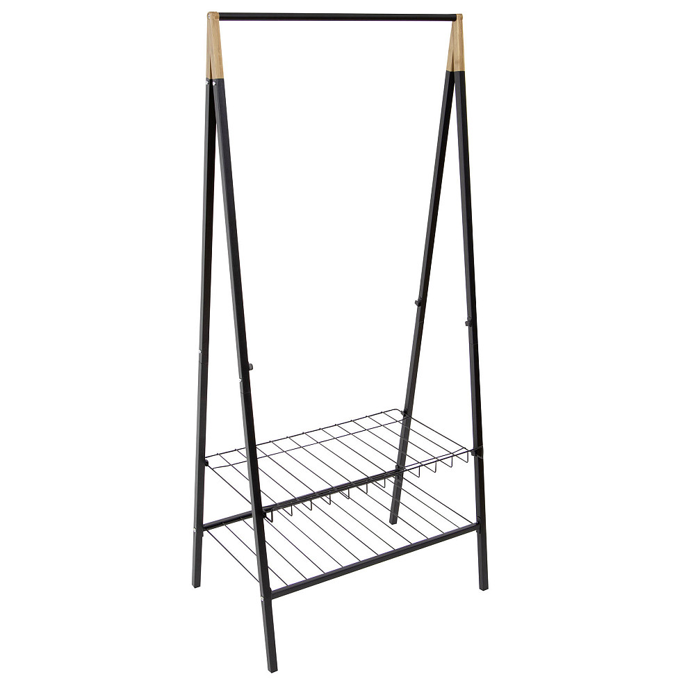 Стойка для одежды Casa Si Garment Rack Bamboo Black (CS92308W04) Київ - фото 1