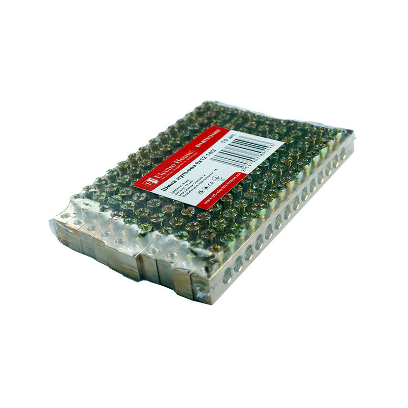 Шина нулевая 8х12 мм2 14/2, 2 отверстия Днепр - изображение 2