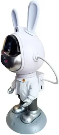 Нічник "Зоряне небо" Moon Bunny у формі зайця-космонавта з пультом керування та проєкцією неба Київ