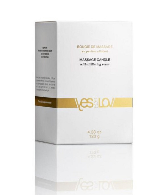 Массажная свеча YESforLOV MASSAGE CANDLE with titillating scent 120 г, пряный аромат, воск + масла Киев - изображение 4