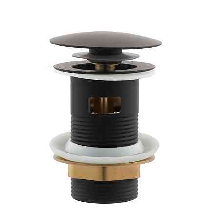 Донний клапан для умивальника з переливом Mixxus POP-UP-03 Black 1 1/4''     ( MI6139 ) 24436 Харків