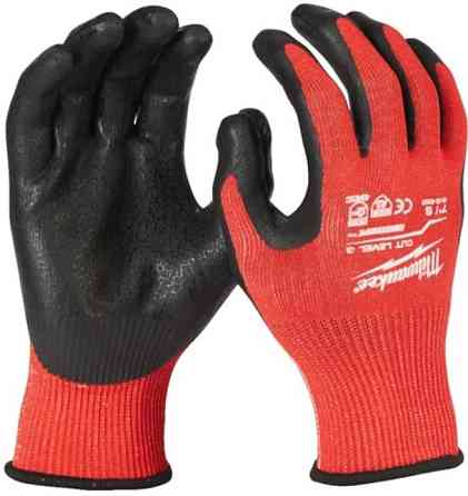 Рукавиці робочі MILWAUKEE з опором порізам 3 рівня, 9/L Одеса