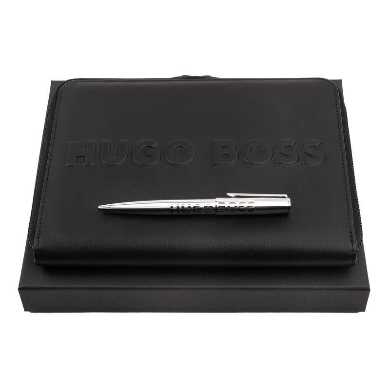 Набор Label Hugo Boss (шаговая ручка HSH2094B + папка для конференций А5 HTM209A) Ровно - изображение 1