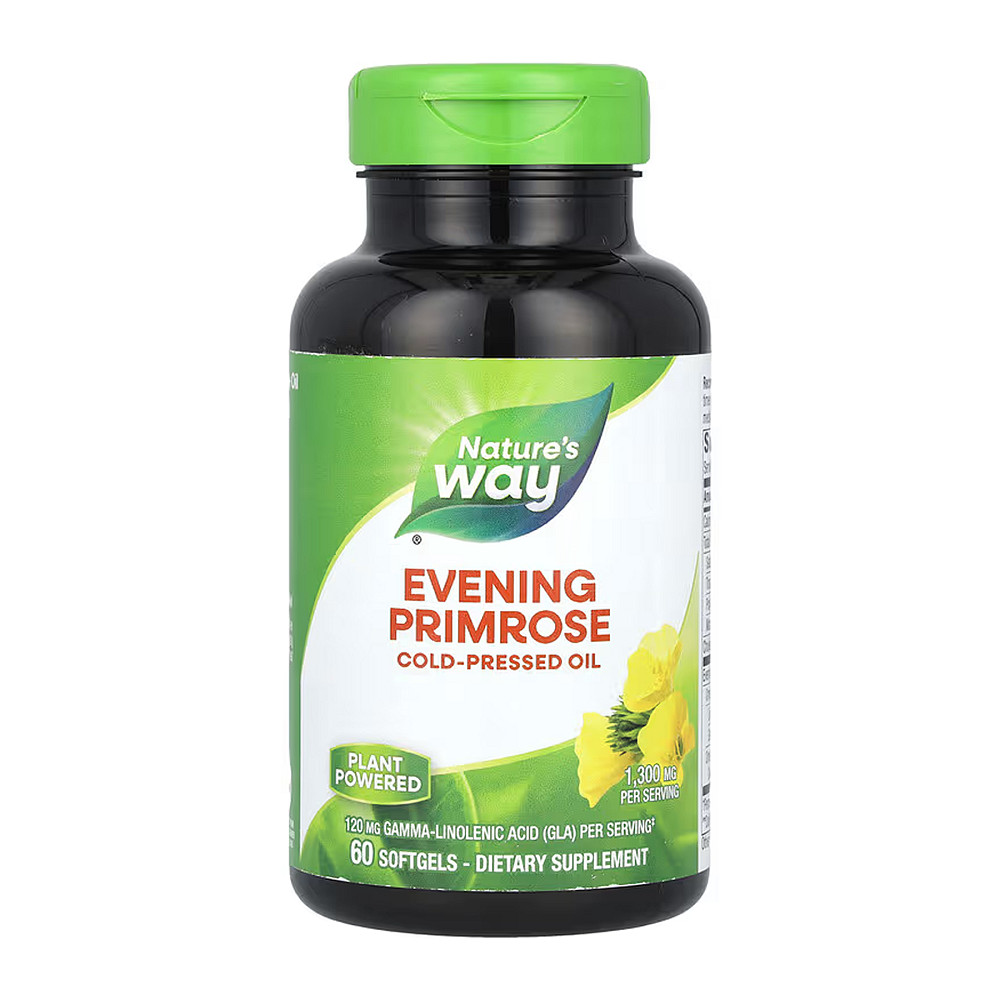 Олія примулі вечірньої Nature's Way Evening Primrose Oil 1300 мг 60 капсул Луцьк - фото 1