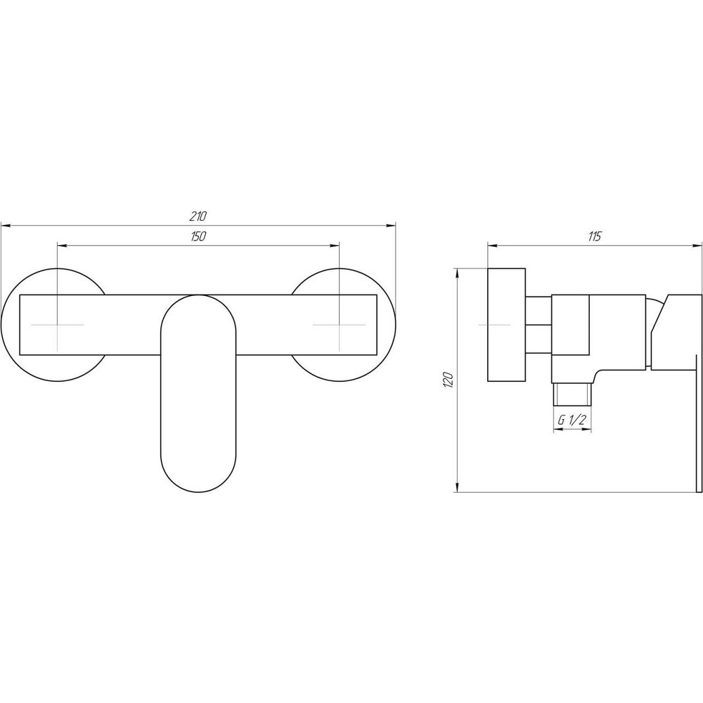 Змішувач для душа TOPAZ BARTS TB 07705-H36 (000014254) Київ - фото 5