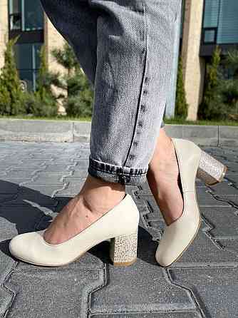 Nivelle Туфлі жіночі NIVELLE бежеві натуральна шкіра каблук 6 см 38р.39р. (1529/6030-6045) Коломия