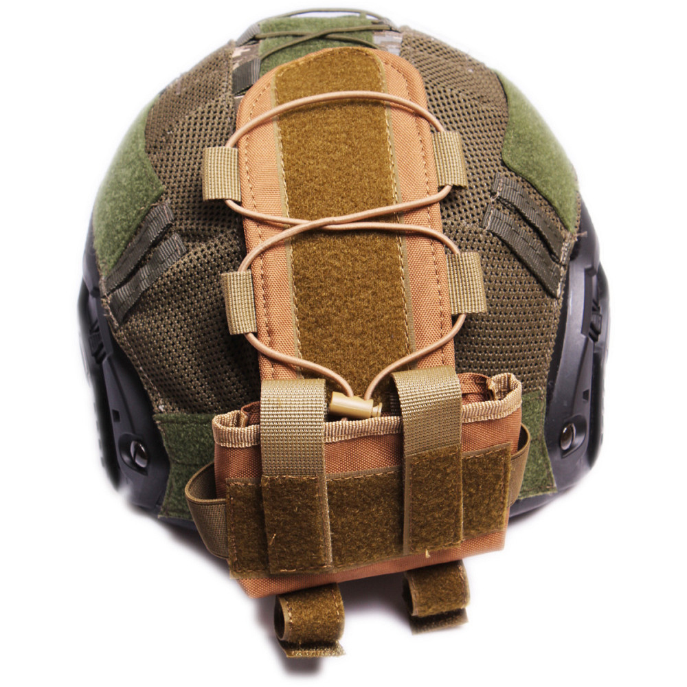 Подсумок на шлем, противовес на каску, сумка для батарей Койот Одесса - изображение 8
