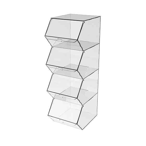 Диспенсер EKOSTAR вертикальный для мармеладов, снеков, орехов 4 ячейки Киев