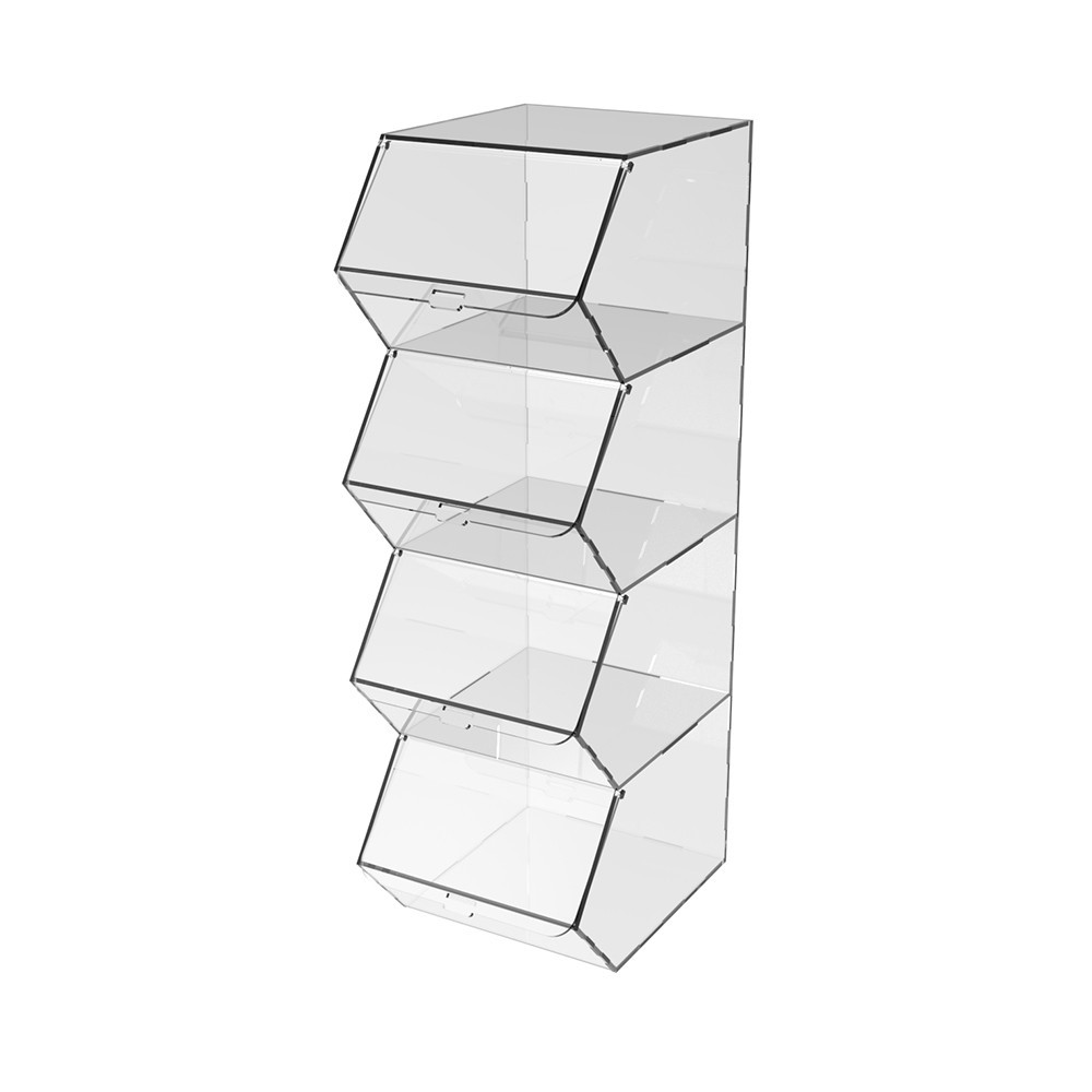 Диспенсер EKOSTAR вертикальный для мармеладов, снеков, орехов 4 ячейки Киев - изображение 2