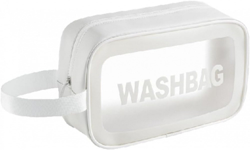 Прозора сумка-косметичка Washbag White 20см Вінниця - фото 1