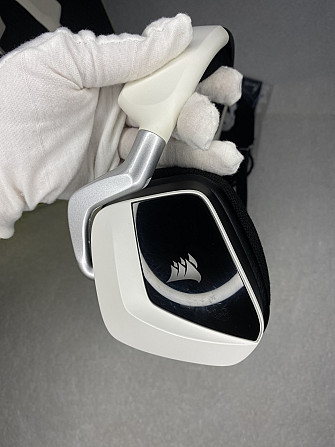 Гарнитура игровая Corsair VOID ELITE Wireless Dolby 7.1 белая, беспроводная, Wi-Fi, наушники CA-9011 Киев - изображение 6