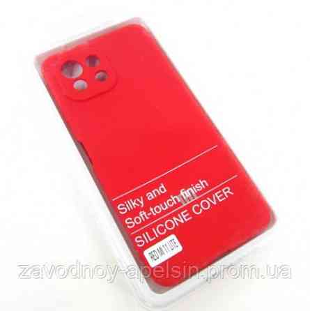 Xiaomi Mi 11 lite Чохол силікон Захист камери (червоний) Одеса