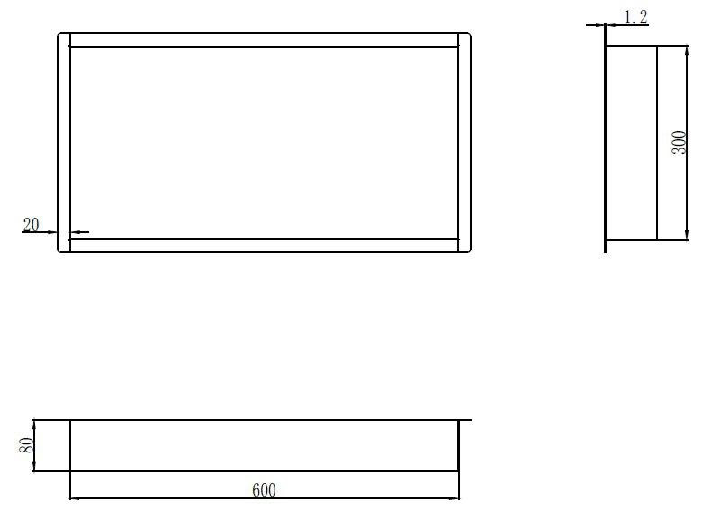 Полка-ниша для ванной комнаты Mixxus Premium NICHE-0102 из нержавеющей стали SUS304 (MI6679) Харьков - изображение 2