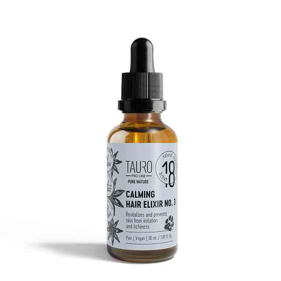 Tauro Pro Line Pure Nature Calming Hair Elixir No.3 Заспокійливий еліксир для шкіри та шерсті собак і котів, 30 мл Киев